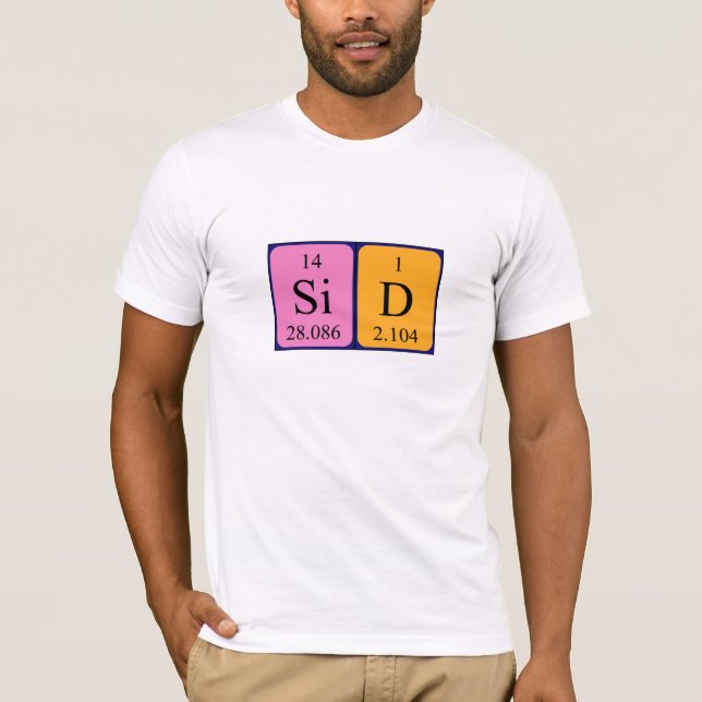 Sid periodic table name shirt (Front)