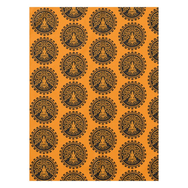 Siddhartha Gautama, Buddhist Art Tablecloth (Front)