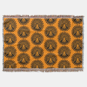 Siddhartha Gautama, Buddhist Art Throw Blanket