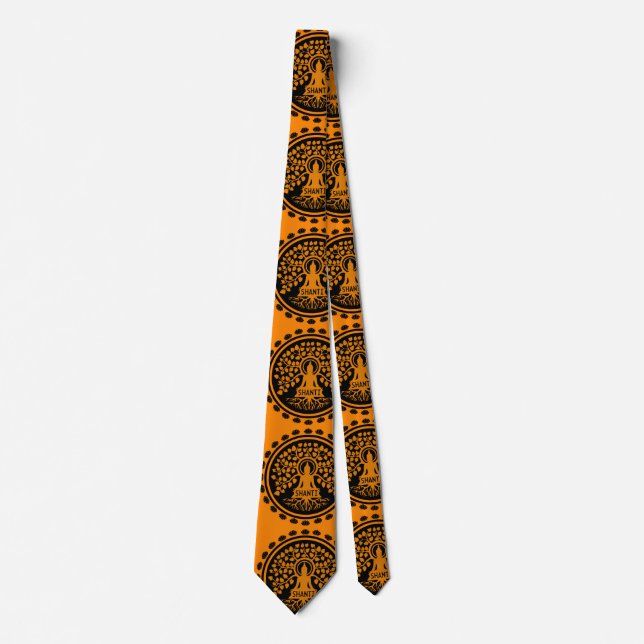 Siddhartha Gautama, Buddhist Art Tie (Front)
