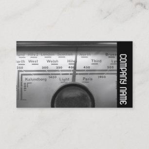 Side Band - Old UK Radio Dial Business Card