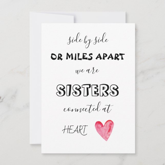 Side by side bridesmaid Proposal Folded Card (Front)
