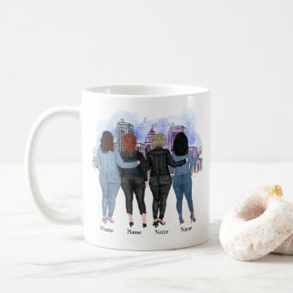 Side By Side Or Miles Apart Sisters Will Always Be Coffee Mug