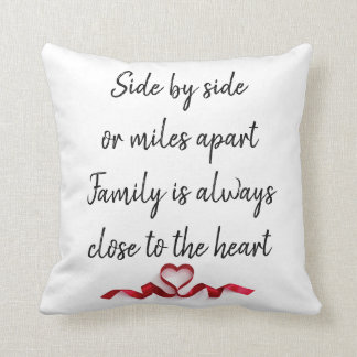 Side by Side (two sided) Family pillow