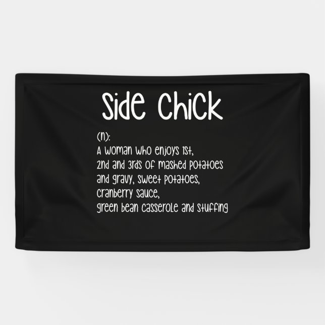 Side Chick Deinition Thanksgiving Banner (Horizontal)