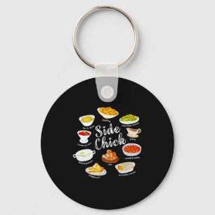 Side Chick,funny Thanksgiving Dishes Gift Tee Men Key Ring