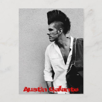 side coat hawk 4x6, Austin Galante Postcard