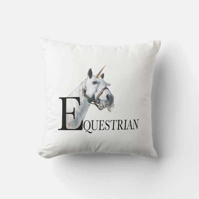 Side Eye Unicorn Pillow (Front)