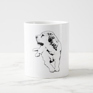 Side-Gaze Sentinel Large Coffee Mug
