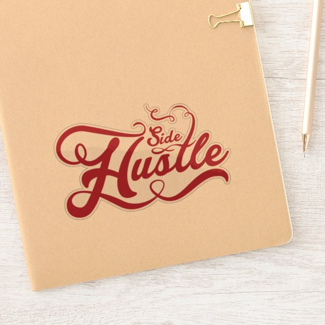 Side Hustle | Red | Clear (Notebook)