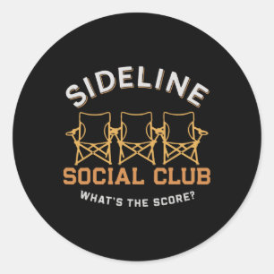 Side Line Social Club Classic Round Sticker