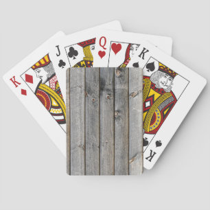 Side of a barn playing cards