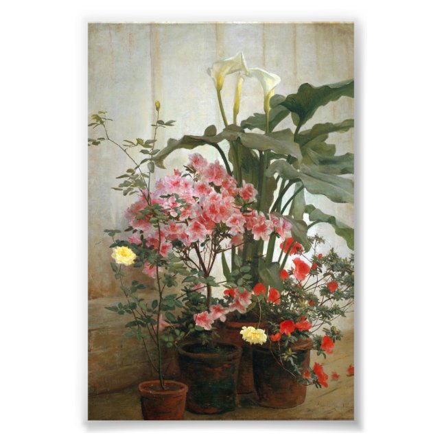 Side of a Greenhouse by George Cochran Lambdin Photo Print (Front)