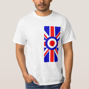 Side on Union Flag with Mod Target T-Shirt