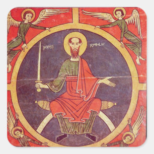 Side panel from an altarpiece square sticker