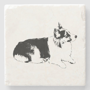 Side-Profile Pause Stone Coaster