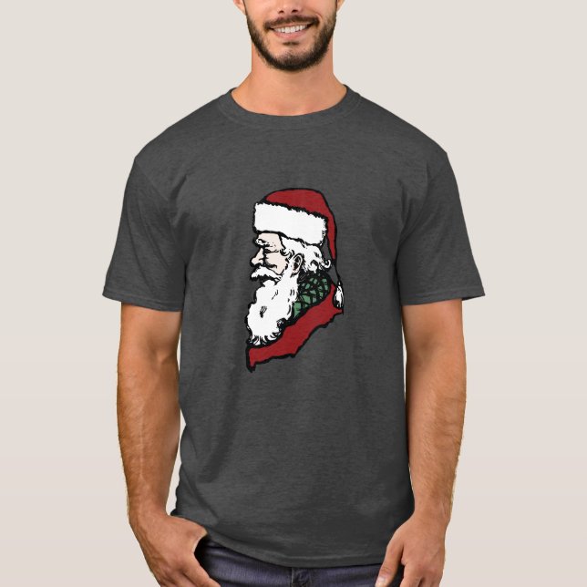 Side Profile Santa Clause T-Shirt (Front)