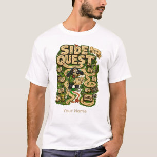 Side Quest Personalised Funny Gamer T-Shirt