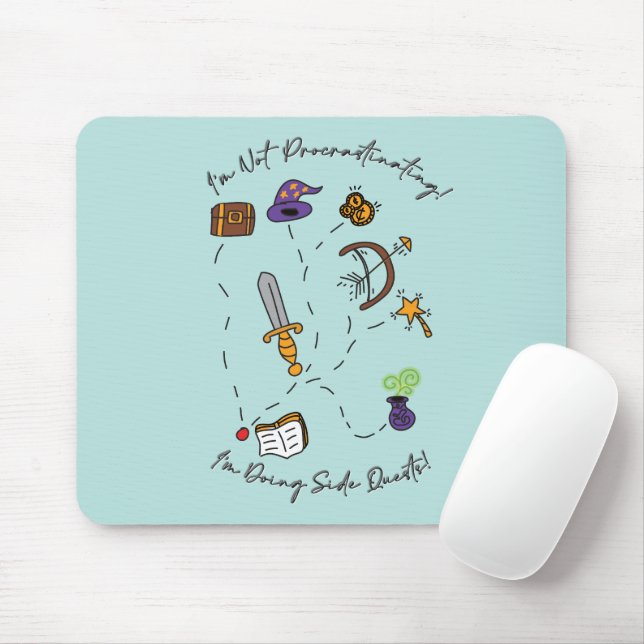 Side Quests Mousepad (With Mouse)