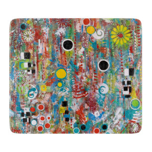 Side Show Deco Glass Cutting Board