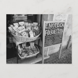 Side Street Shop in Rome Post Card