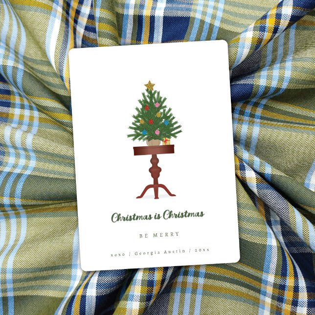Side Table Christmas Tree Christmas Card (Creator Uploaded)