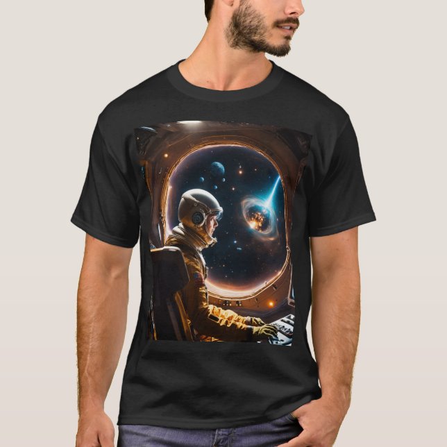 : Side View of a Unique T-Shirt Design (Front)