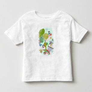 Side view of children studying by potted plant toddler T-Shirt