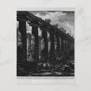 Side View of the Temple of Juno Giovanni Battista Postcard