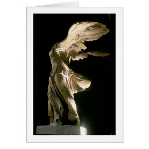Side view of the Victory of Samothrace (Parian mar