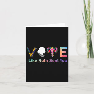Side Vote Like Ruth Sent You Feminist Voting Inspi Card