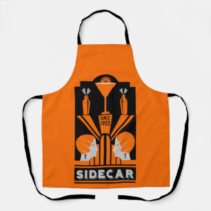 Sidecar Cocktail Art Deco Apron