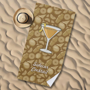 Sidecar cocktail beach towel