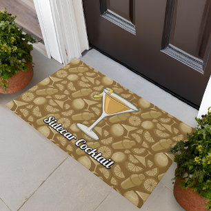 Sidecar cocktail doormat