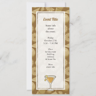 Sidecar cocktail invitation