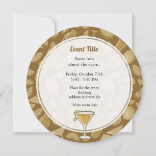 Sidecar cocktail invitation