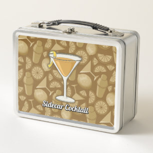 Sidecar Cocktail Metal Lunch Box