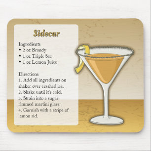 Sidecar cocktail mouse pad