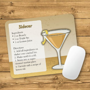 Sidecar cocktail mouse pad