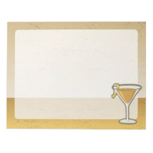 Sidecar cocktail notepad