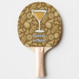 Sidecar cocktail ping pong paddle