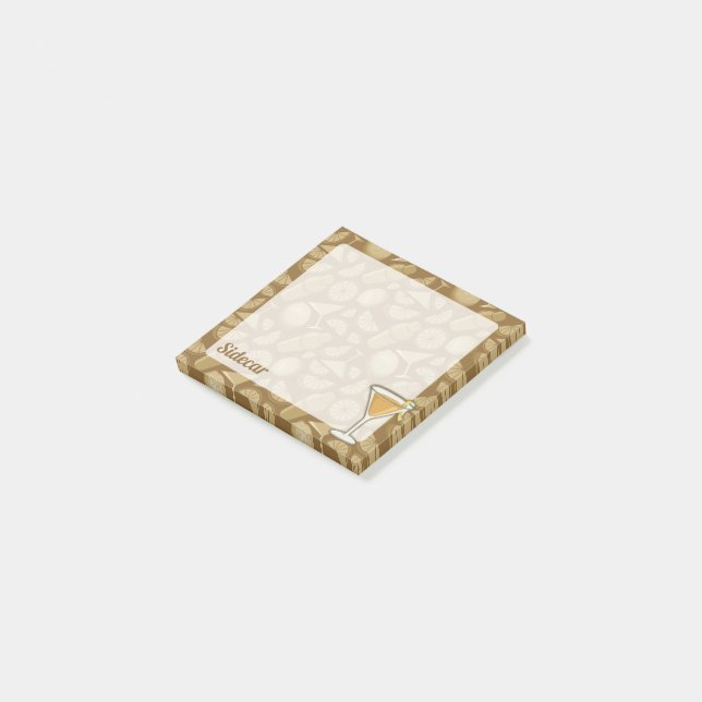 Sidecar Cocktail Post-it Notes (Angled)