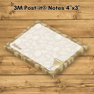 Sidecar Cocktail Post-it Notes