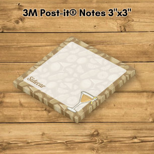 Sidecar Cocktail Post-it Notes
