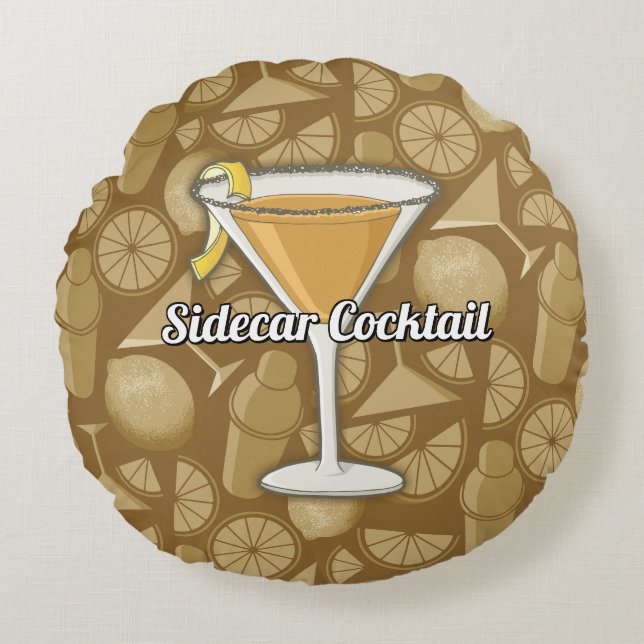 Sidecar Cocktail Round Cushion (Front)