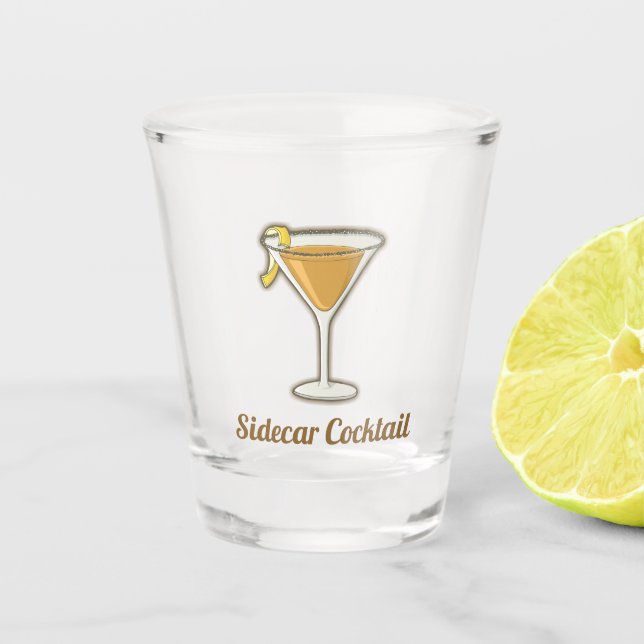 Sidecar Cocktail Shot Glass (Front)