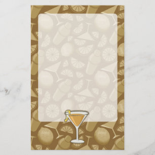 Sidecar cocktail stationery