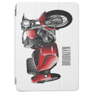 Sidecar motorcycle cartoon illustration  iPad air cover