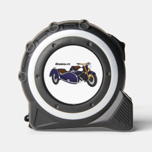Sidecar purple motorcycle illustration 1