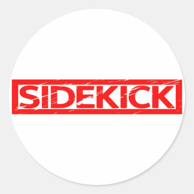 Sidekick Stamp Classic Round Sticker (Front)